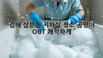 김해 삼문동 지하실 청소🧹 곰팡이 OUT! 쾌적하게✨